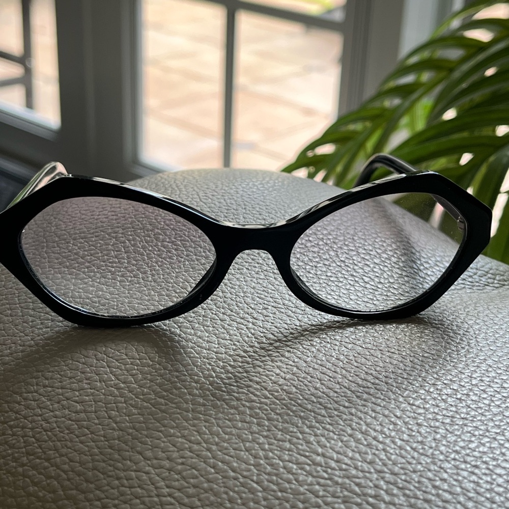 Prada Black Geometric Sunglasses